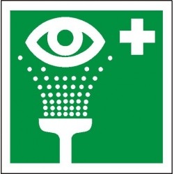 EG-tablice „Prysznic do przemywania oczu”