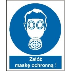EG-tablice „Nakaz stosowania ochrony dróg oddechowych”
