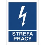 EG-tablice „Strefa pracy” pionowa