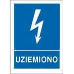 EG-tablica pionowo „Uziemiono”