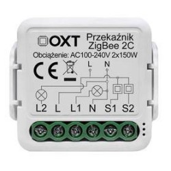 Moduł OXT mini przekaźnik 2 obwody ZigBee TUYA