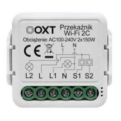 Moduł OXT mini przekaźnik 2 obwody WiFi TUYA