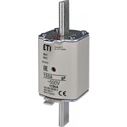 Wkładka topikowa szybka NH1/WT-1 gF 100A/500V