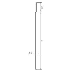 Czujnik temperatury termoelektryczny płaszczowy typ TRPL 01 (odizolowane druty)