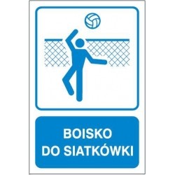 EG-tablice „Boisko do siatkówki”