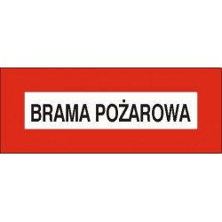 EG-tablice „Brama pożarowa”