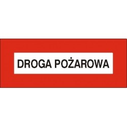 EG-tablice „Droga pożarowa” pozioma