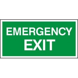 EG-tablice „Emergency exit”