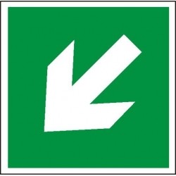 EG-tablice „Kierunek drogi ewakuacyjnej (znak do stosowania tylko z innymi znakami)”