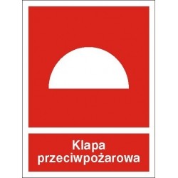 EG-tablice „Klapa przeciwpożarowa”
