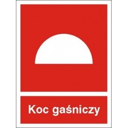 EG-tablice „Koc gaśniczy” pionowa