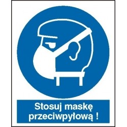 EG-tablice „Nakaz stosowania ochrony dróg oddechowych”