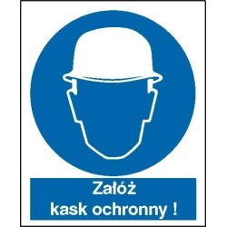 EG-tablice „Nakaz stosowania ochrony głowy”