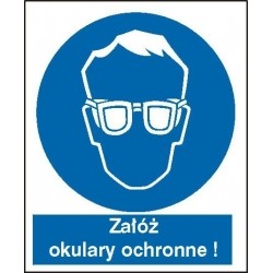 EG-tablice „Nakaz stosowania ochrony oczu”