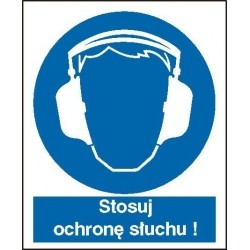EG-tablice „Nakaz stosowania ochrony słuchu”