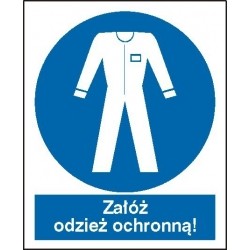EG-tablice „Nakaz stosowania odzieży ochronnej”