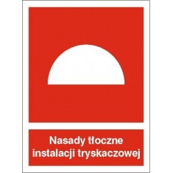 EG-tablice „Nasady tłoczne instalacji tryskaczowej”