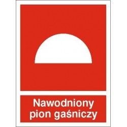 EG-tablice „Nawodniony pion gaśniczy”