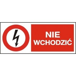 EG-tablice „Nie wchodzić” pozioma