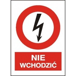 EG-tablice „Nie wchodzić” pionowa