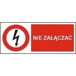 EG-tablice „Nie załączać” pozioma