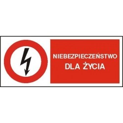 EG-tablice „Niebezpieczeństwo dla życia” pozioma