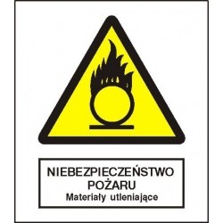 EG-tablice „Niebezpieczeństwo pożaru – Materiały utleniające”