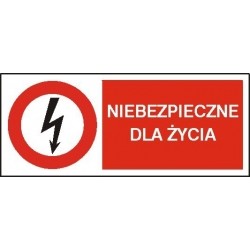 EG-tablice „Niebezpieczne dla życia” pozioma