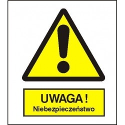 EG-tablice „Ogólny znak ostrzegawczy (ostrzeżenie, ryzyko niebezpieczeństwa)”