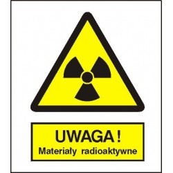 EG-tablice „Ostrzeżenie przed materiałami radioaktywnymi”