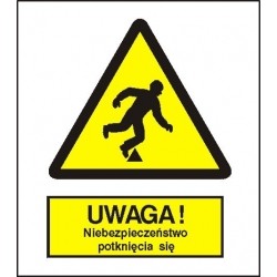 EG-tablice „Ostrzeżenie przed niebezpieczeństwem potknięcia”