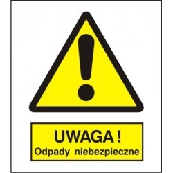 EG-tablice „Ostrzeżenie przed niebezpiecznymi odpadami”