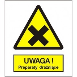 EG-tablice „Ostrzeżenie przed preparatami drażniącymi”