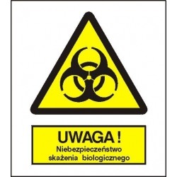 EG-tablice „Ostrzeżenie przed skażeniem biologicznym”