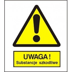 EG-tablice „Ostrzeżenie przed substancjami szkodliwymi”