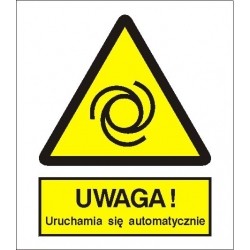 EG-tablice „Ostrzeżenie przed uruchamianiem automatycznym”