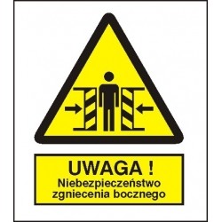 EG-tablice „Ostrzeżeniem przed zgnieceniem”