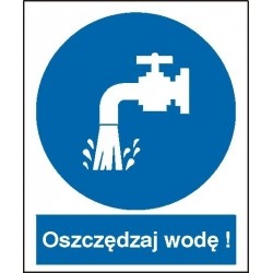 EG-tablice „Oszczędzaj wodę”