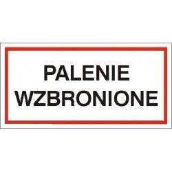 EG-tablice „Palenie wzbronione” pozioma