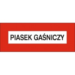 EG-tablice „Piasek gaśniczy” pozioma