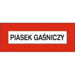 EG-tablice „Piasek gaśniczy” pozioma