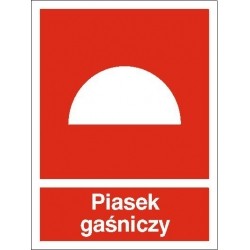 EG-tablice „Piasek gaśniczy” pionowa