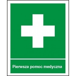 EG-tablice „Pierwsza pomoc medyczna” pionowa