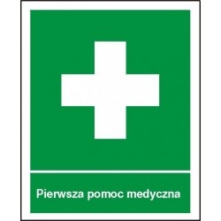 EG-tablice „Pierwsza pomoc medyczna” pionowa