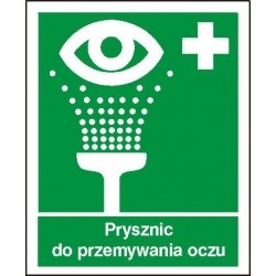 EG-tablice „Prysznic do przemywania oczu”