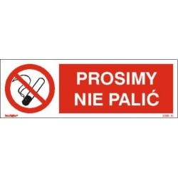EG-tablice „Prosimy nie palić”