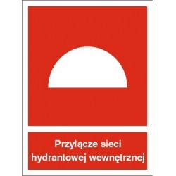 EG-tablice „Przyłącze sieci hydrantowej wewnętrznej”
