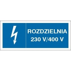 EG-tablice „Rozdzielnia 230 V/ 400 V”