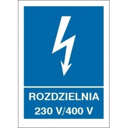 EG-tablice „Rozdzielnia 230 V/400 V”