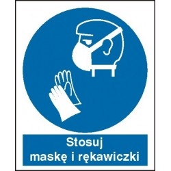EG-tablice „Stosuj maskę i rękawiczki”